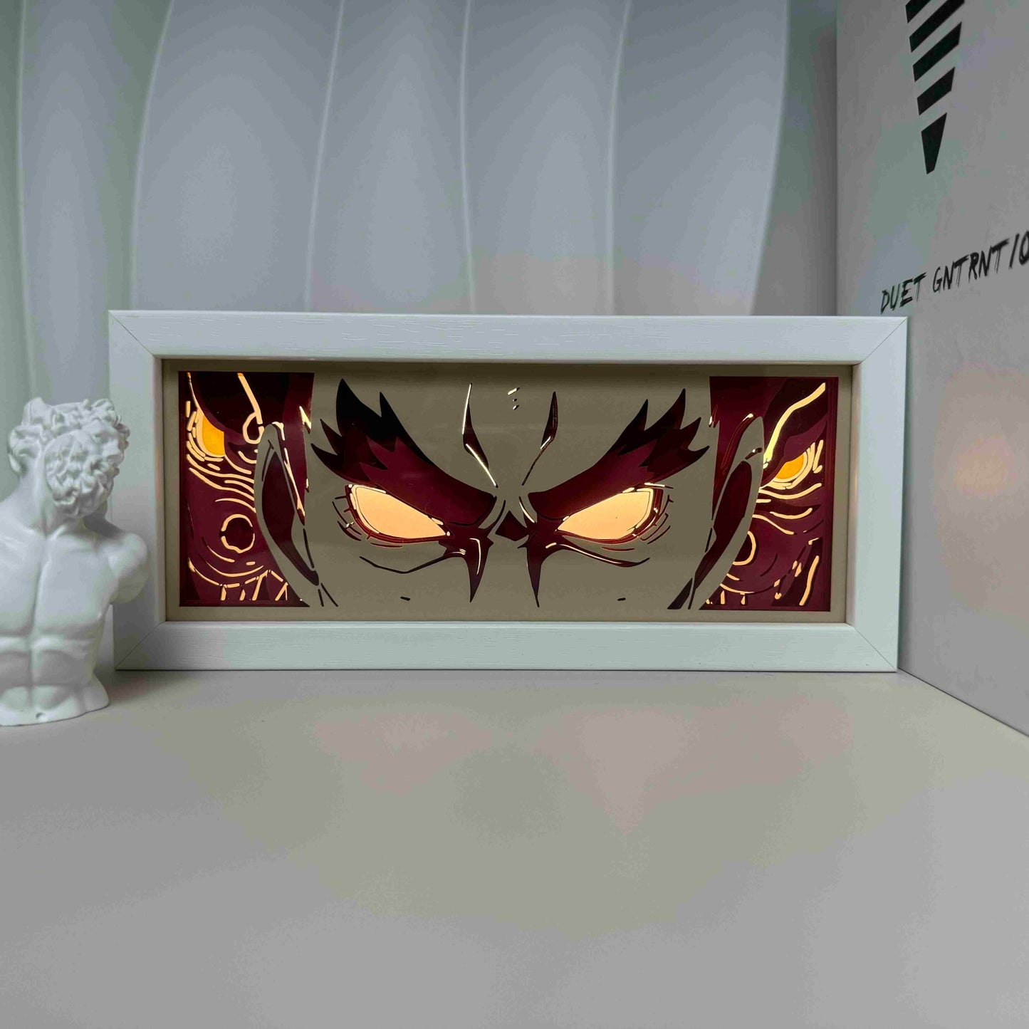 Anime Cartoon series paper-cut light room bedroom night light atmosphere light remote control colorful light box