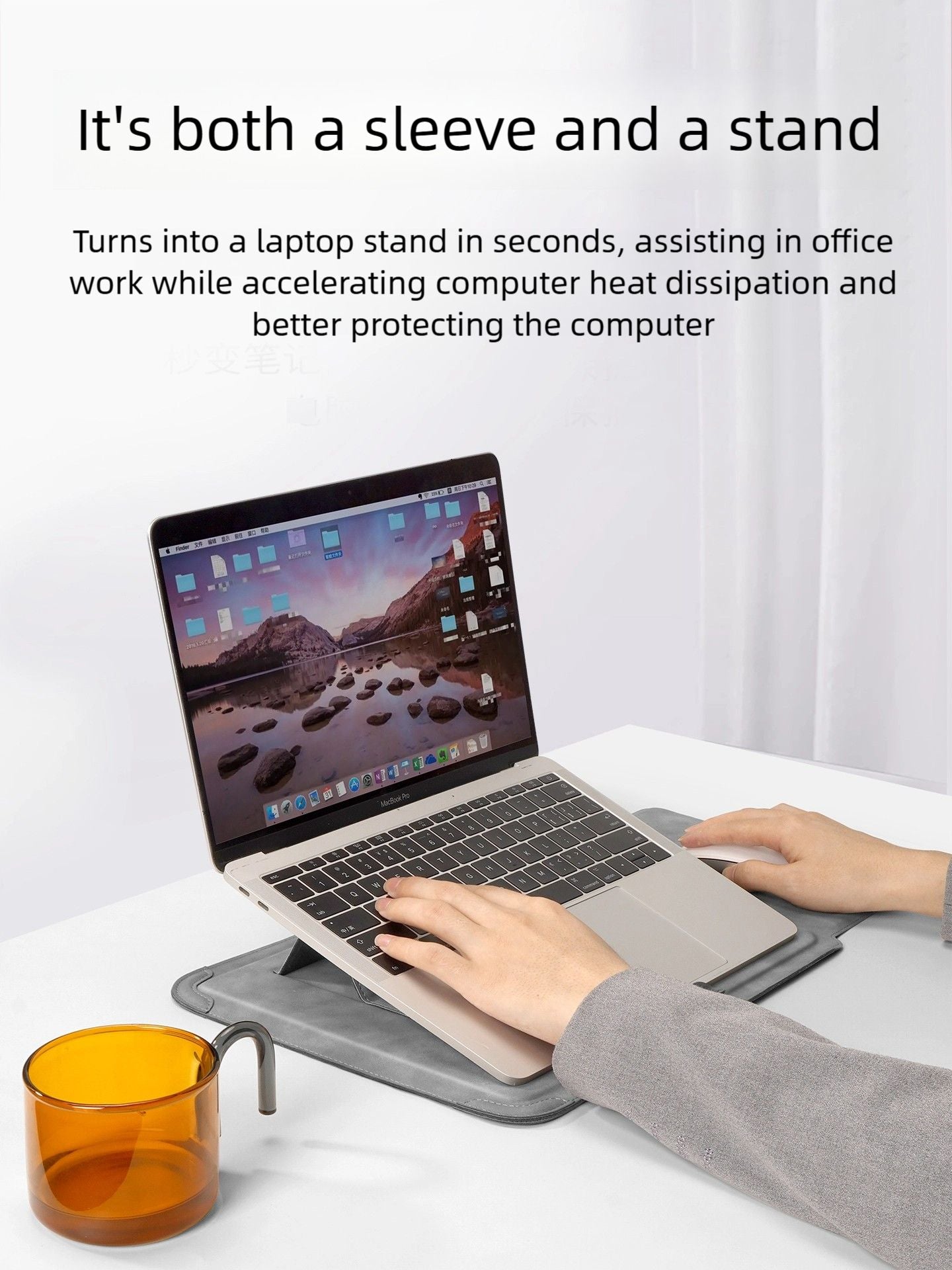 Laptop Sleeve Case 13 14 15 15.6 16Inch For Huawei HP DELL Bag For Macbook Air Pro 13 13.6 M4 Notebook Case with stand Men Women