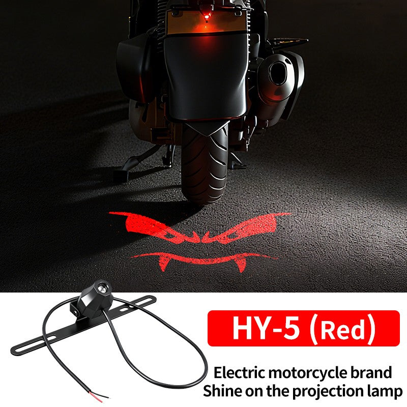 Luzes de Projeção Traseira de LED para Motocicleta Olho de Diabo Luzes de Chão para Veículos Elétricos Luzes Ambiente de LED Luz de Aviso de Alto Brilho