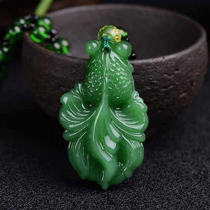 Colar com Pingente de Ágata Chinesa Natural, Charmoso, para Mulheres e Homens, Joia da Moda Clássica, Esculpido, Bênção, Amuleto da Sorte, Presente