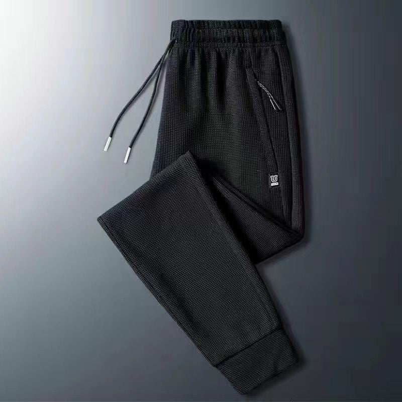 Winter Warm Lambswool Sweatpants Men's Plush Thicken Casual Joggers Trousers Male Fashion Loose Soft Waterproof Cargo Down Pants