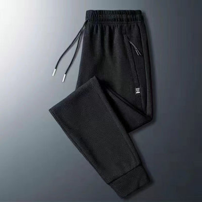 Winter Warm Lambswool Sweatpants Men's Plush Thicken Casual Joggers Trousers Male Fashion Loose Soft Waterproof Cargo Down Pants