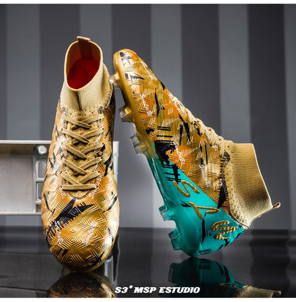 Men's Soccer Shoes Cleats Non-Slip FG Football Boots Men High-quality Match Training Sneakers Futsal Indoor Soccer Boots Boys