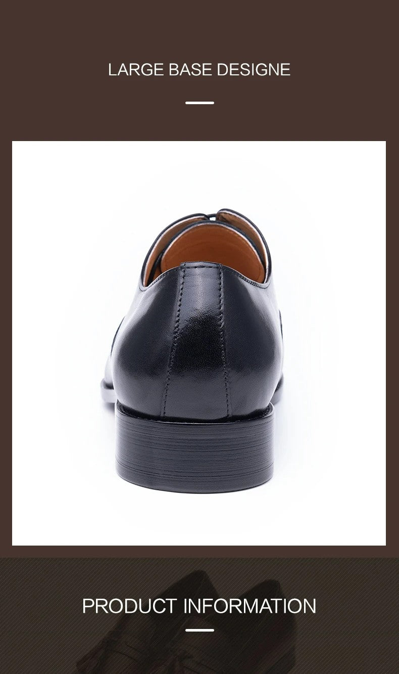 Classic Brogue Shoe Men's Business Suits Matches New Style Genuine Cowhide Handmade Formal Office Wedding Party Mans Dress Shoes