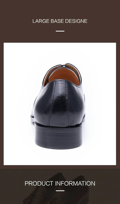Classic Brogue Shoe Men's Business Suits Matches New Style Genuine Cowhide Handmade Formal Office Wedding Party Mans Dress Shoes