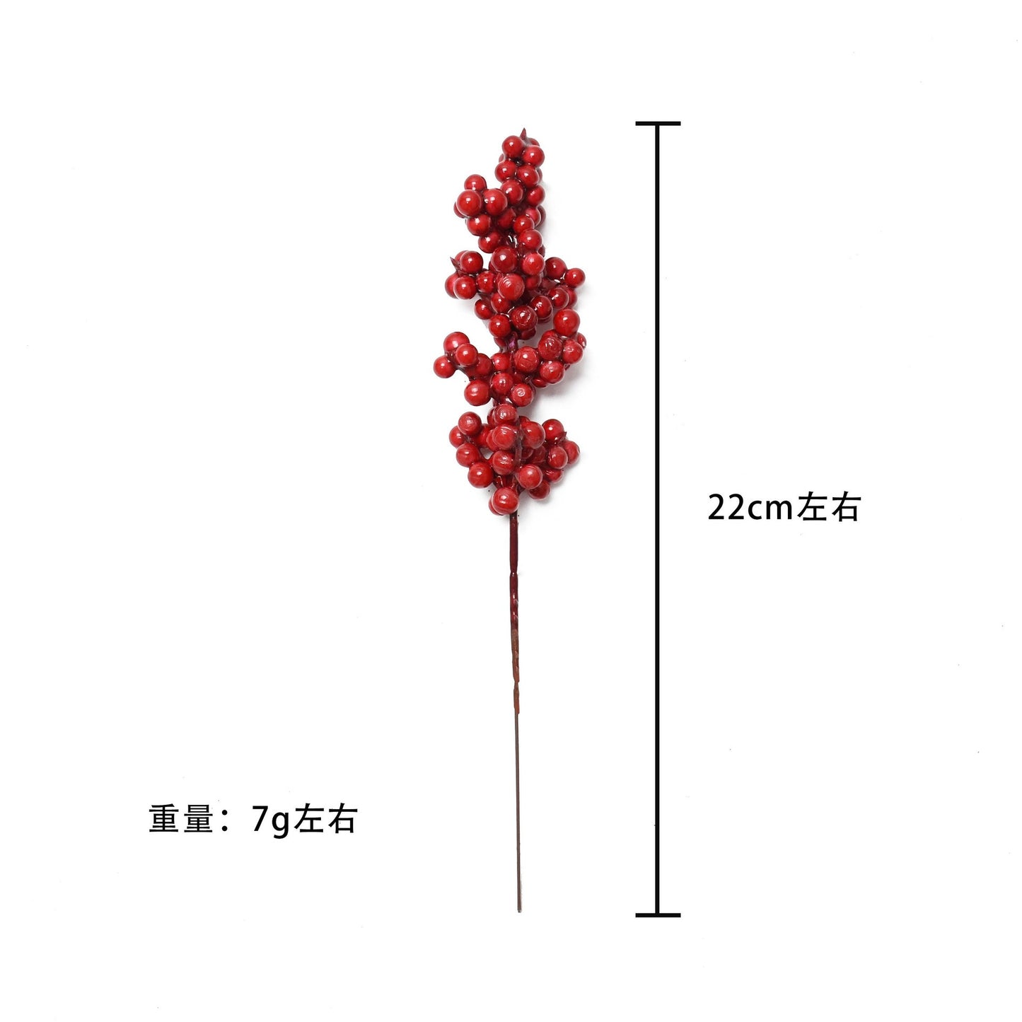 10pcs Artificial Berries Christmas Decoration Flowers Red Berry Branches Xmas Tree Party Home Table Ornament Red Wreath DIY
