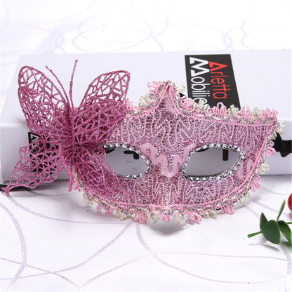 2025 NEW Side Butterfly Masquerade Mask New Fashion Half Face Eye Mask Party Makeup Ball Venetian Party Mardi Gras Mask