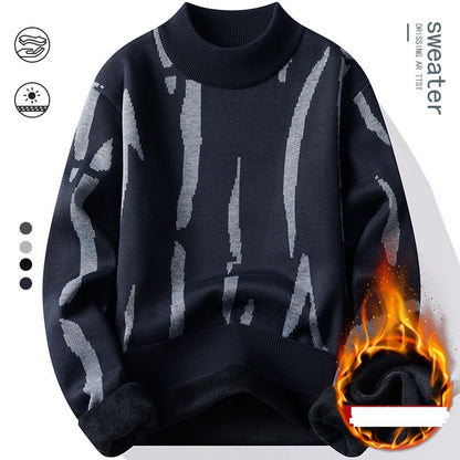 Men New Style Pullovers Warm Knit Sweater Soft Thermal Cardigan Inspired Winter Clothing Plus Size Multi Color Options