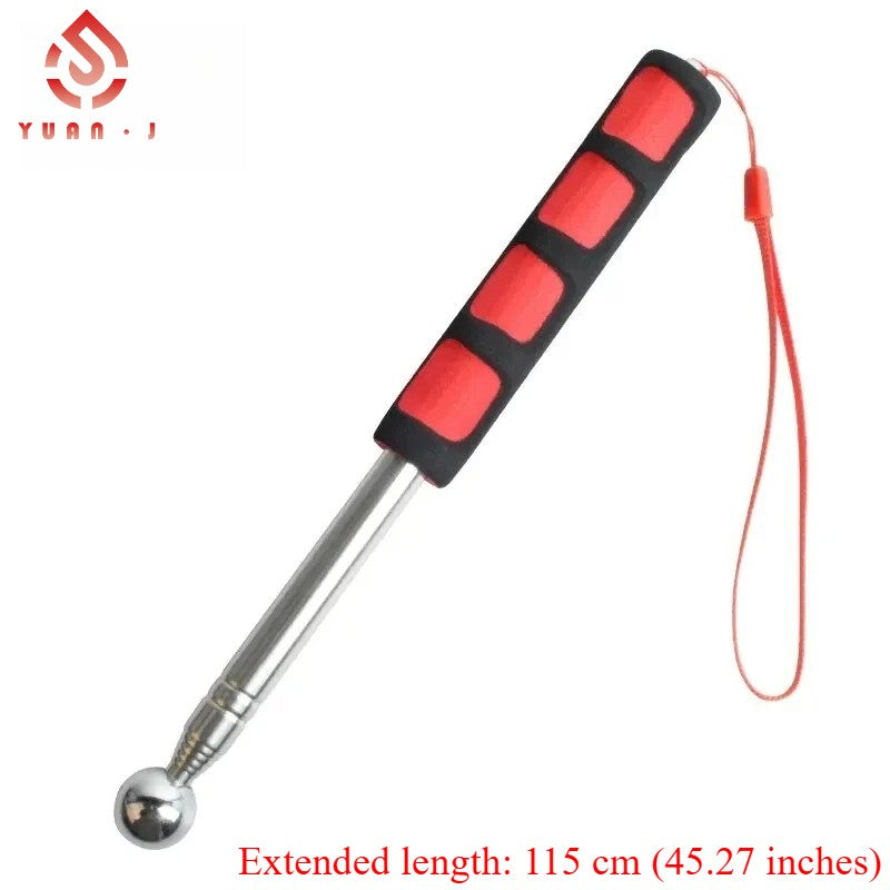 YUANJ 115CM Martelo de Tambor Oco Ferramenta de Inspeção de Casa Martelo de Tambor Oco Martelo Telescópico de Aço Inoxidável Detecção de Azulejo