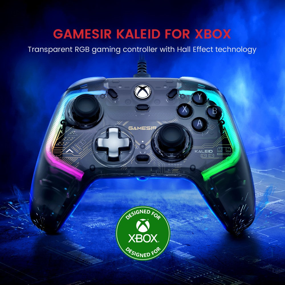 GameSir Kaleid Xbox Gaming Controller Wired Gamepad for Xbox Series X, Xbox Series S, Xbox One, with Hall Effect Joystick
