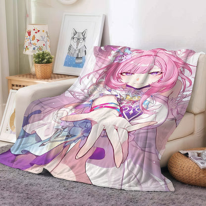 Game Honkai Star Rail Cyrene Blanket Soft and Skin Friendly For Couch Bed Napping Bedspread All Seasons Comforter
