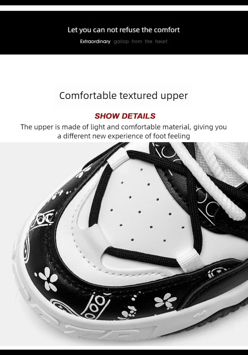 Men's thick soled casual shoes four season soft soled outdoor walking shoes student flat shoes youth fashion sports board shoes