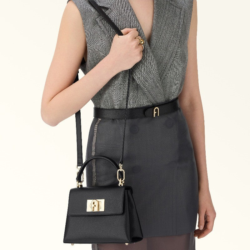 Best Seller 1927 Top Handle Mini Highest Quality Textured Leather Arch Turnlock Closure Shoulder Bag Luxury Brand Crossbody Bag