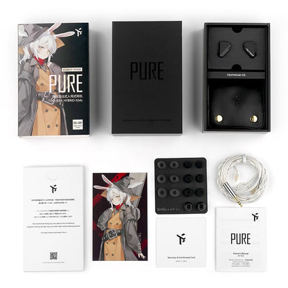 TRUTHEAR PURE earphones 1DD+3BA Hybird Wired in-ear  headphones HIFI earplugs 3.5mm plug 0.78mm 2pin gaming headset