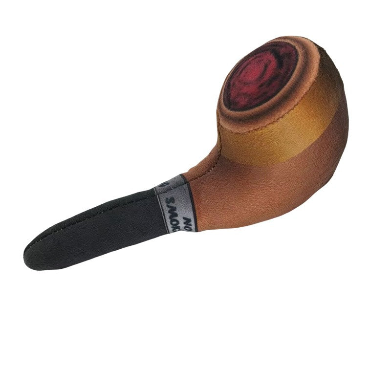 Brinquedo de Pelúcia em Formato de Cigarro para Cães, Recheado, com Mordedor para Filhotes, Engraçado e Interativo, com Apito para Cachorro