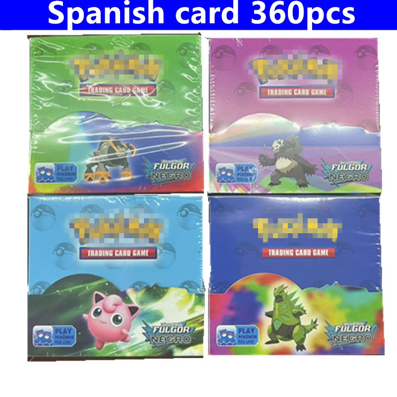 360 Cartas Pokémon em Inglês, Espanhol, Francês - Evoluções Prismáticas, Faíscas Efervescentes, Escarlate e Violeta 151, Booster Pokémon, Cartas de Batalha