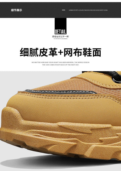 Botas de trabalho masculinas de inverno com cadarço, sapatos masculinos quentes de segurança, plataforma, tamanho 44, promoção, designer, antiderrapante, moda