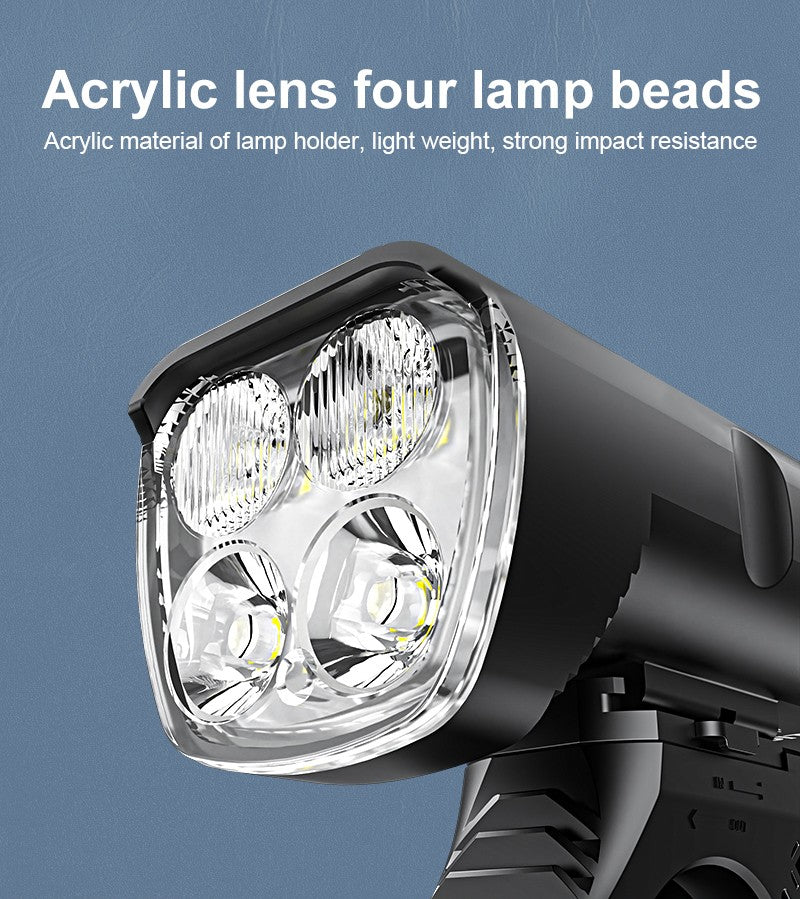 X-Tiger Bike Light Headlight Bicycle Lamp With Power Bank Rechargeable LED 5200mAh MTB Bicycle Light Flashlight Bike Accessories