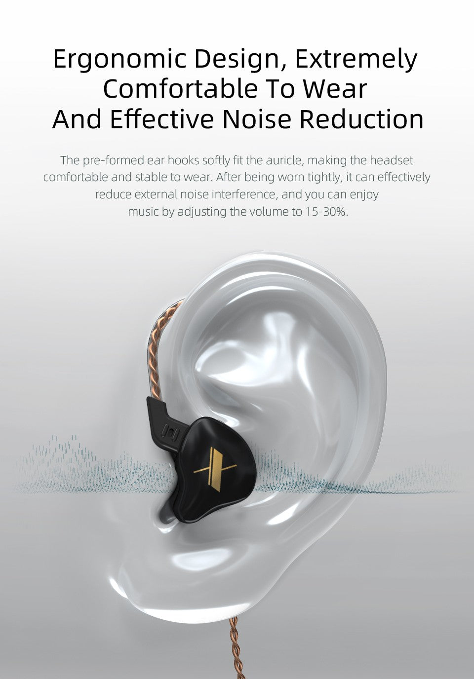 KZ EDX Wired Headset In-Ear Monitor Earbuds Earphones Detachable Cable Sport Game Noice Cancelling Headphone With Microphone