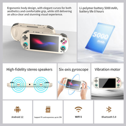 Anbernic RG VITA / RG VITA Pro Handheld Game Console IPS Touchscreen 5000mAh Video Gaming Player Supports AI Streaming RixelHK