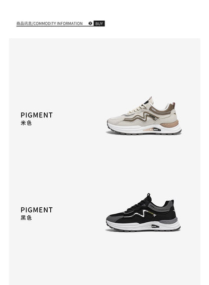 Men's Breathable Running Shoes Anti-skid Athletic Sneakers 2025 Casual Shoes Walking Shoes Lightweight Trendy Casual Sports Shoe