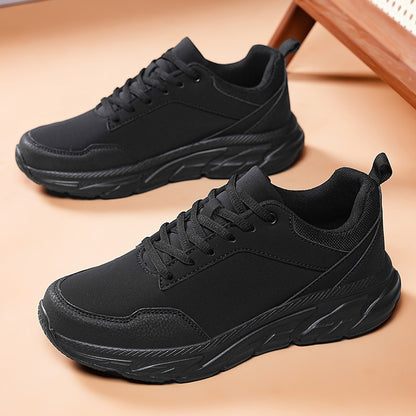 Tênis Masculino Casual de Outono Sola Grossa Amortecimento Esportivo Caminhada ao Ar Livre Impermeável Tamanhos Grandes 39-48