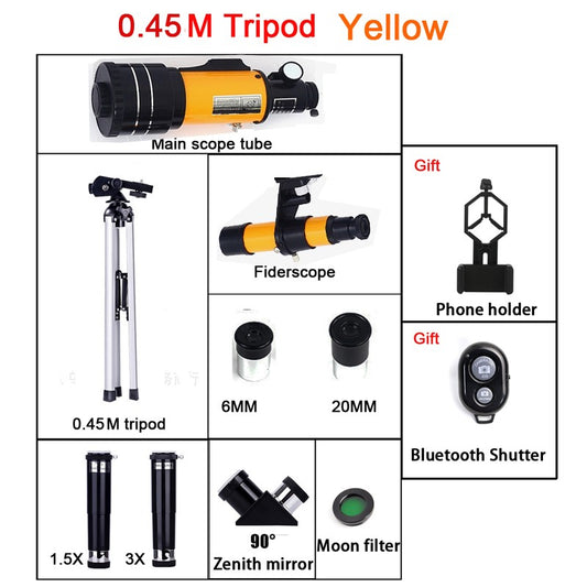 Professional Astronomical Telescope F30070 Monocular 150 Times Zoom HD Night Vision  View Moon Star  AZM70300 Stargazing