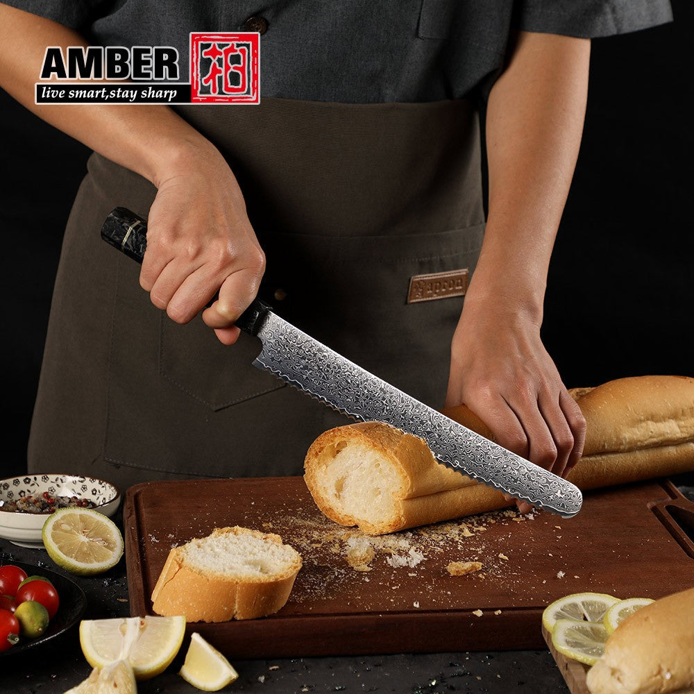 Professional 67-layer Damascus Japanese Kitchen Nakiri Gyuto Chef bread boning Knife Set Home kitchen tool with Carbon Fiber HD