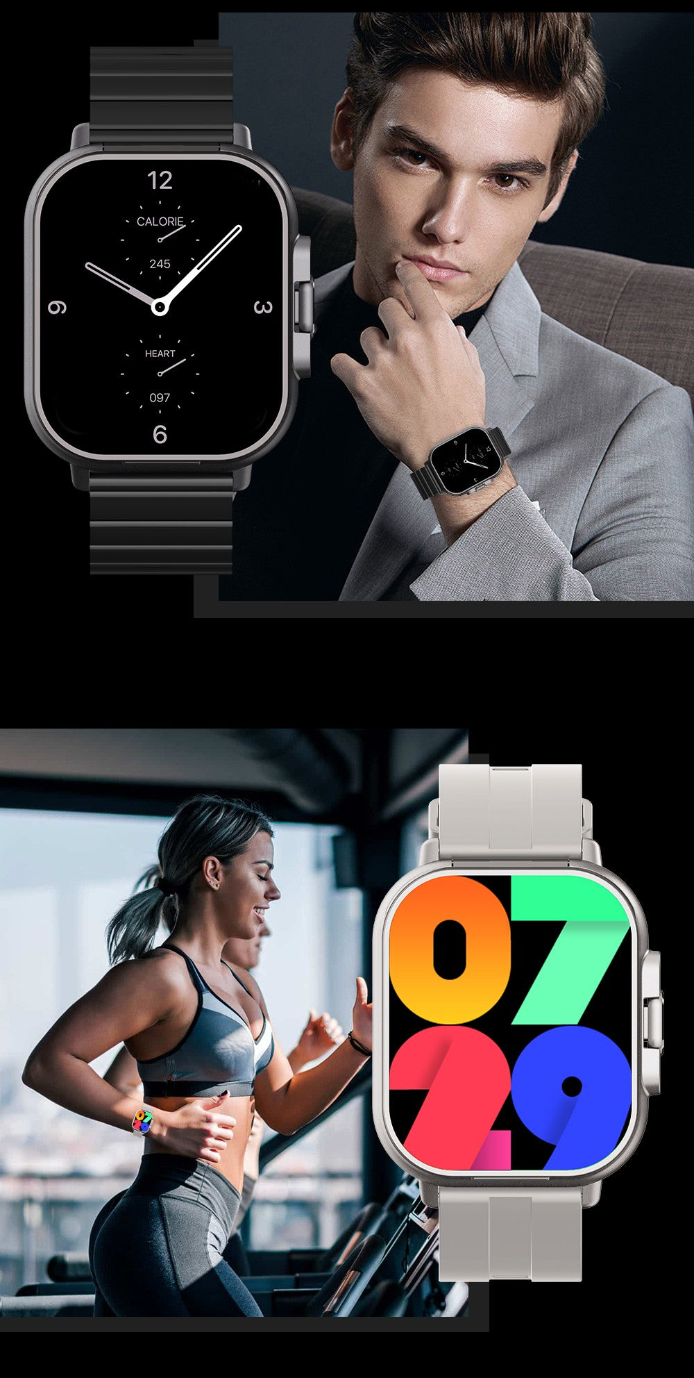 Smartwatch TWS 2 em 1 com fones de ouvido Relógio esportivo fone de ouvido Bluetooth Relógio de chamada Monitor de saúde masculino NFC Smartwatch feminino Fone de ouvido