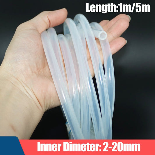 5/1M Transparent Flexible Silicone Hose 2 3 4 6 7 8 9 10 12 14 16mm Food Grade Tube Pipe Temperature Resistance Nontoxic Kitchen