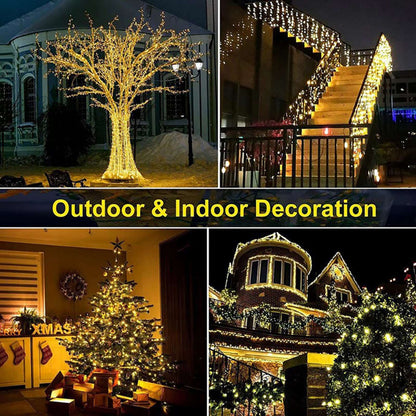 500/1000LEDs Fairy String Lights With Remote Control 50M 100M Christmas Garland Outdoor IP44 Waterproof For Tree Street Wedding