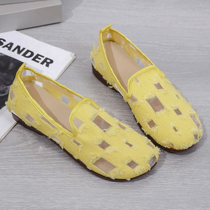 Loafers 2024 Trend Spring for Women Summer Flat Black Elegant Slip-on Shoes Women's Soft-soled Moccassin Woman Flats 43