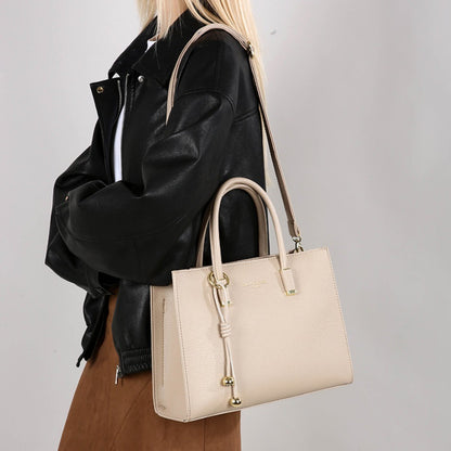 Genuine Brand Top Quality Pu Leather Handbag Women's Tote Messenger Sac Designer Large Capacity 3 Levels Shoulder Crossbody Bags