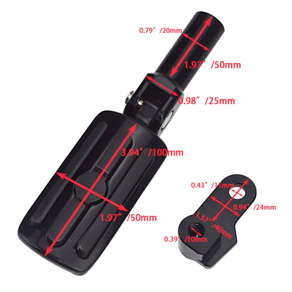 Kit de Suporte para Pedaleira Traseira de Passageiro para Motocicletas Harley Davidson Cross Bones FLSTSB 08-11 Softail Slim FLS FLSS 12-17