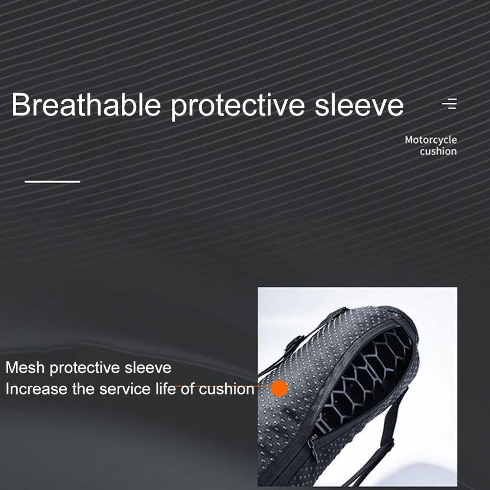 Capa de Banco Universal Antiderrapante para Alívio de Pressão Almofada de Assento de Moto Confortável Colmeia de Gel Acessórios para Moto