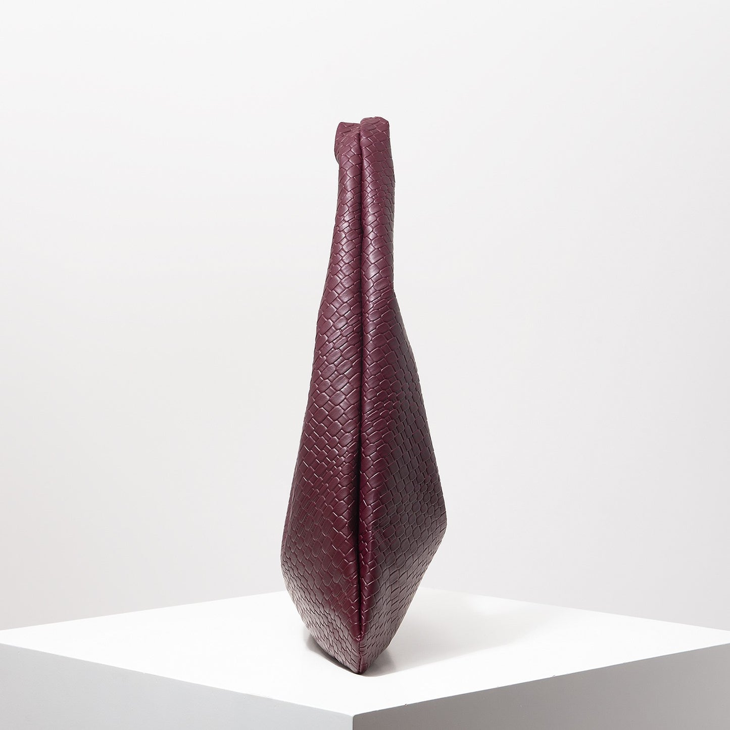 Vintage Faux Woven Leather Shoulder Bag, Women's Handbag, Large Capacity Tote Bag, Crescent Bag, Zipper Underarm Bag, Daily Commuter Bag (Random Pattern)