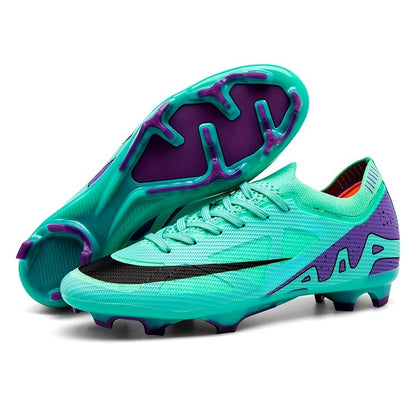 New Men Football Boots Long Spikes Ultralight Grass Cleats Match Indoor Breathable Soccer Shoes Sneakers Training Drop Shipping