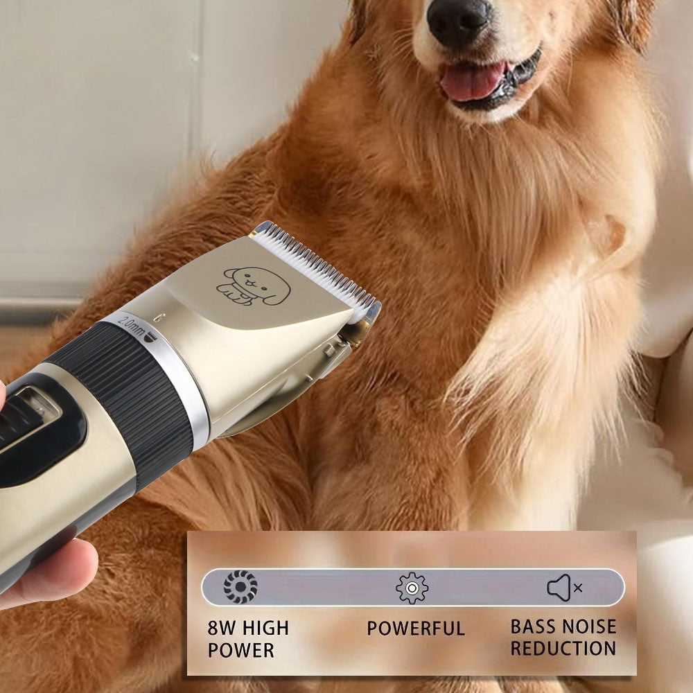 Máquina de Tosar Pelo de Animais Tesoura Elétrica Aparador de Pelo para Cães Gatos Coelhos e Filhotes Kit de Tosagem para Animais de Estimação