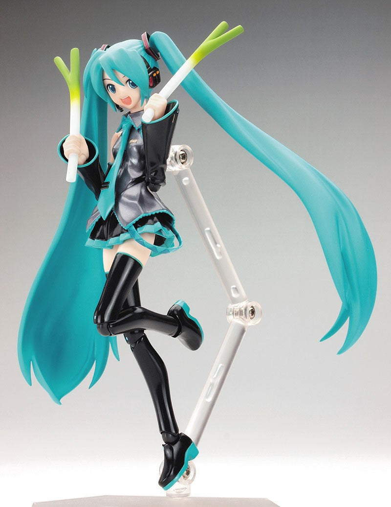 Anime FIGMA Hatsune Miku Action Figures Articulações Móveis Contêm os Adereços Decoração de Mesa Coleção de Brinquedos de PVC Modelo Presentes Infantis