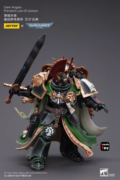 ?JOYTOY?Warhammer 40K Dark Angels Primarch Lion El'Vonson 1/18 Action Figure Model Toys