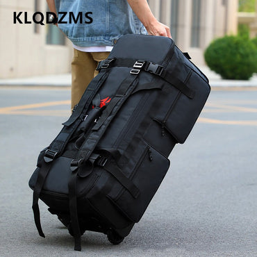 Bolsa de bagagem externa KLQDZMS, bolsa organizadora de roupas de capacidade superdimensionada, mochila de viagem masculina de tecido Oxford, mochila de remessa