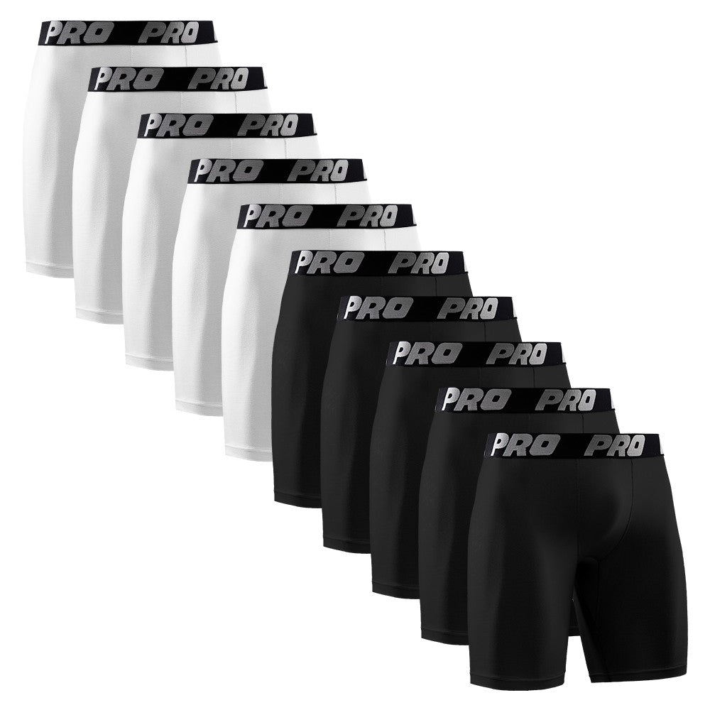 10Piece Set Underwear male Mens Boxers Briefs Sexy Underpants Quick Drying Breathable Men's Black and White Boxing  Panties Men