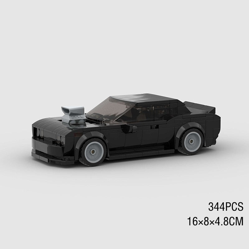 MOC Speed Sports Super Carro de Corrida Blocos de Montar DIY Tijolos Cidade Rally Técnico Grande Veículo de Corrida Presente de Natal Brinquedo