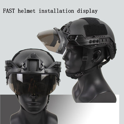 Óculos Táticos para Capacete FAST Guide Destacáveis 90 graus Capacete FAST AF Guia Antiembaçante e Antitumulto Óculos de Proteção OP CS