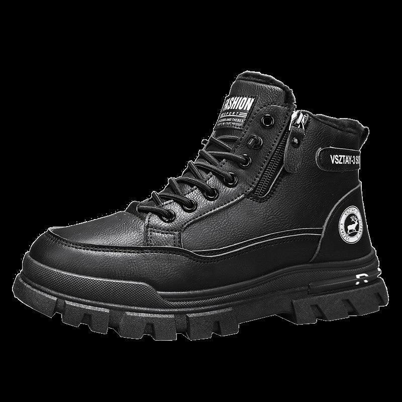 Men's winter warm ankle boots, new anti-slip sports shoes, men's motorcycle snow boots Botas Para Hombre