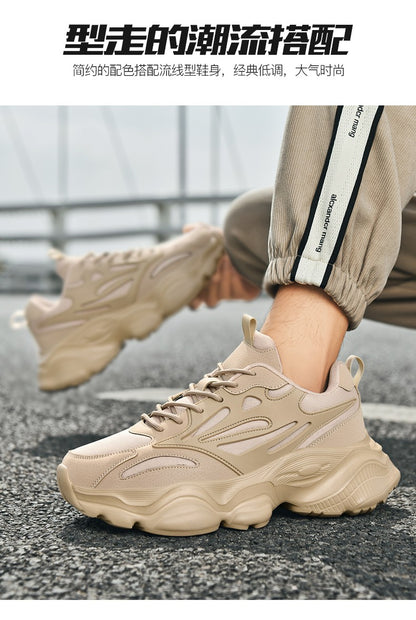 Tênis Masculino de Caminhada Esportiva de Alta Qualidade, Tamanho Grande 48, Plataforma, Tênis Casual Masculino, Tênis Moderno para Uso Externo