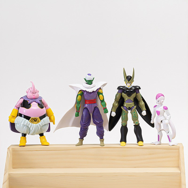 12-18CM Anime Dragon Ball Z Super Saiyan Son Goku Broly Vegeta Anime Action Figure Model Gifts Collectible Figurines for Kids