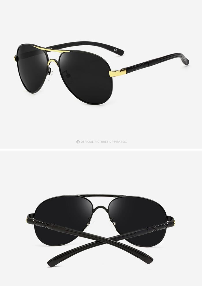 Outdoor Driving Sunglasses Mens Fashion Pilot Polarized Sun Glasses Men Women Polycarbonate Lenses 0945