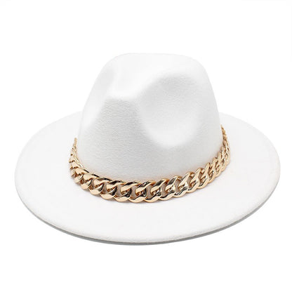 Conjuntos de 2 Peças para Mulheres com Bolsa Grande e Corrente, Chapéu Fedora, Moda 2022, Luxo, Festa, Casamento, Chapéu de Jazz ?????