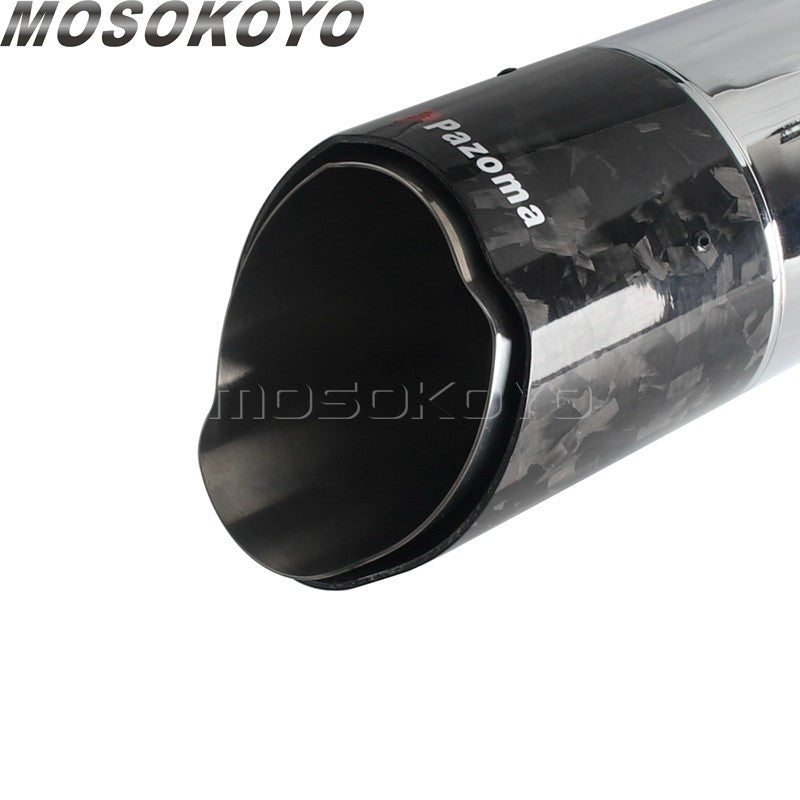 Exhaust System Slip-On Motorcycle Muffler Exhaust Pipe Carbon Fiber For Harley Touring Electra Road Street Glide Road King 17-up